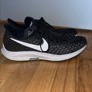 Nike Zoom Pegasus Black and White Running Shoes